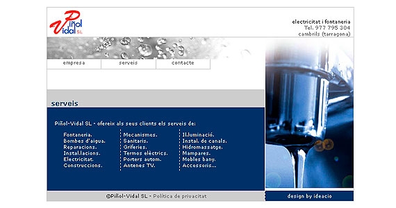 Piñol-Vidal. (Electricitat i Fontaneria)