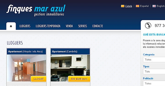 Finques Mar Azul. (Immobiliaria)